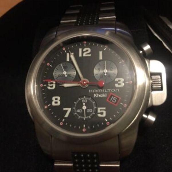 Hamilton 6313 Khaki Chrono Gents Bracelet Watch New In Box