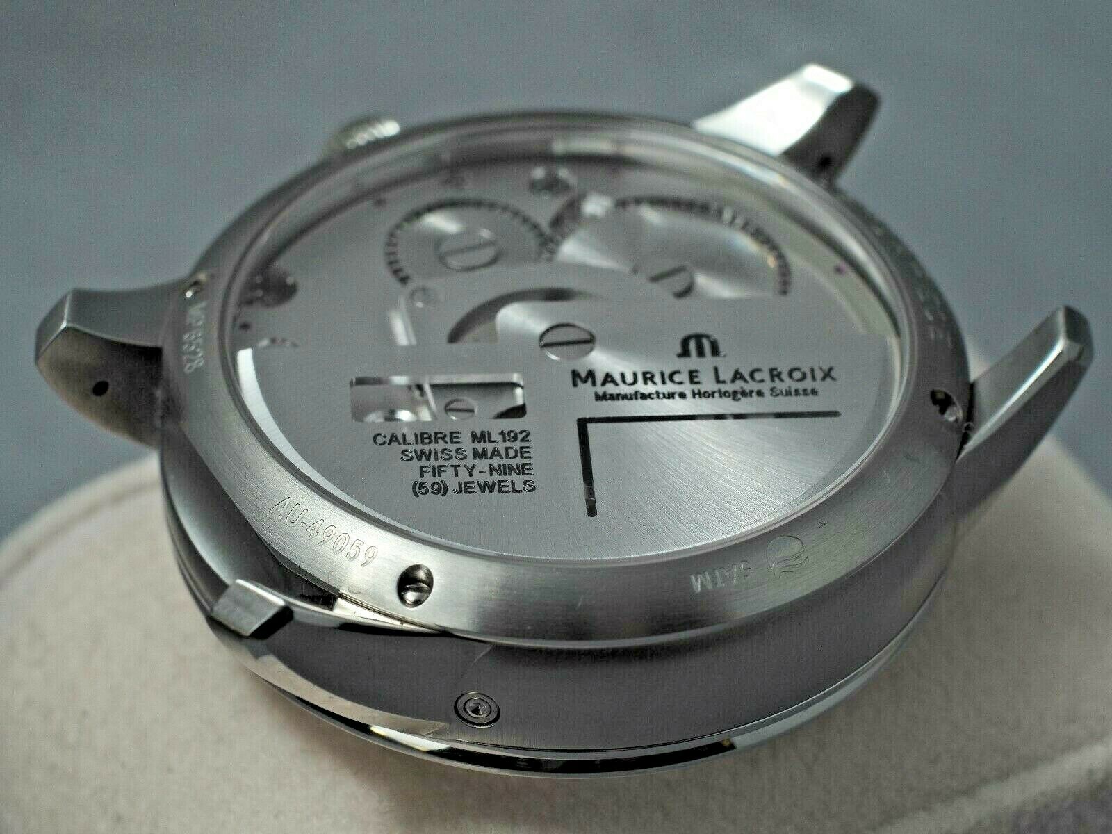 Maurice Lacroix Masterpiece Lune Retrograde Luxury Watch 59 Jewels