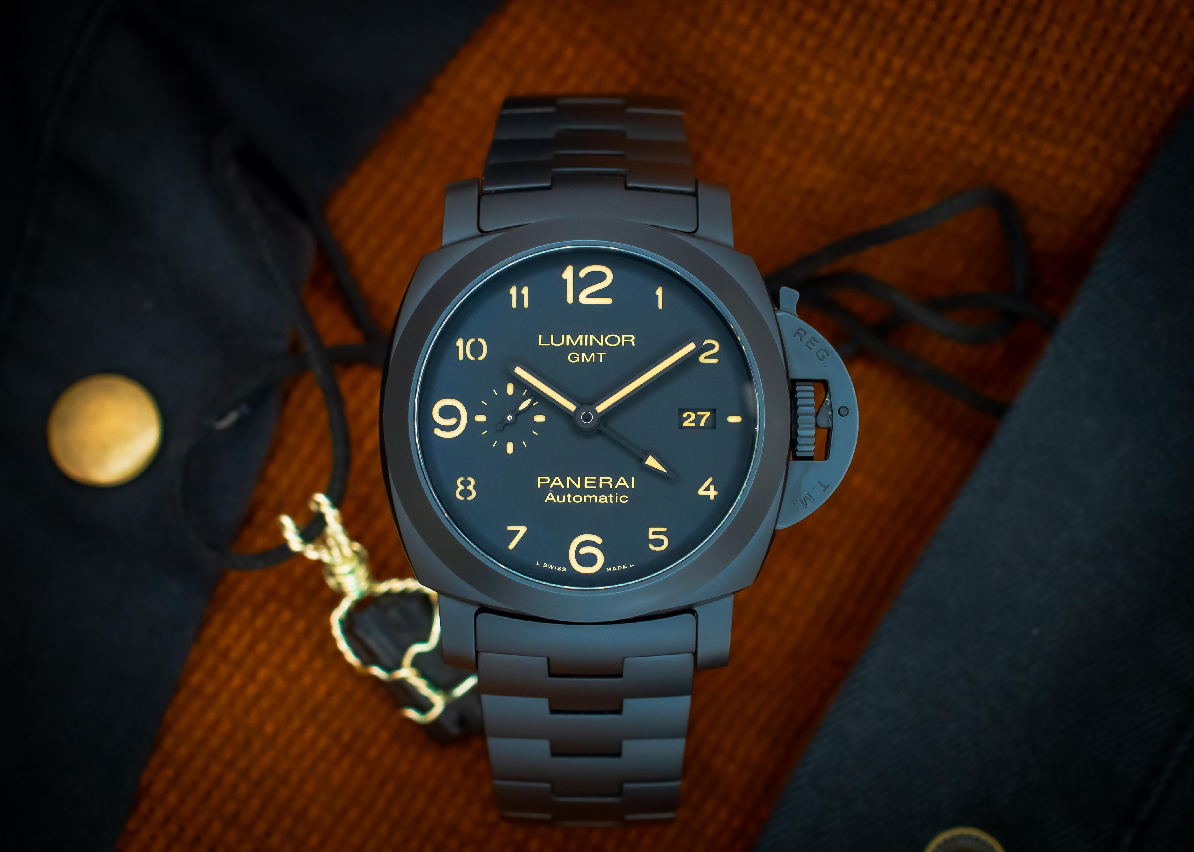 WTS Panerai Tuttonero Luminor GMT 44mm Black Ceramic BOX PAPERS