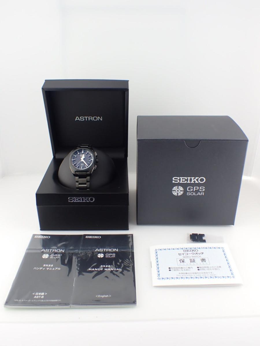 Seiko Astron origin GPS solar 3X titanium all black SBXD009 (3X22-0AD0)  used beauty product [pre-owned] | WatchCharts Marketplace