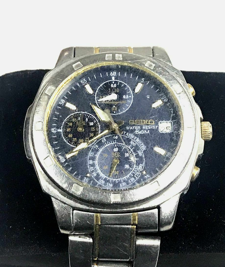 Seiko chronograph v567-9020 bar 5 50m man's watch | WatchCharts