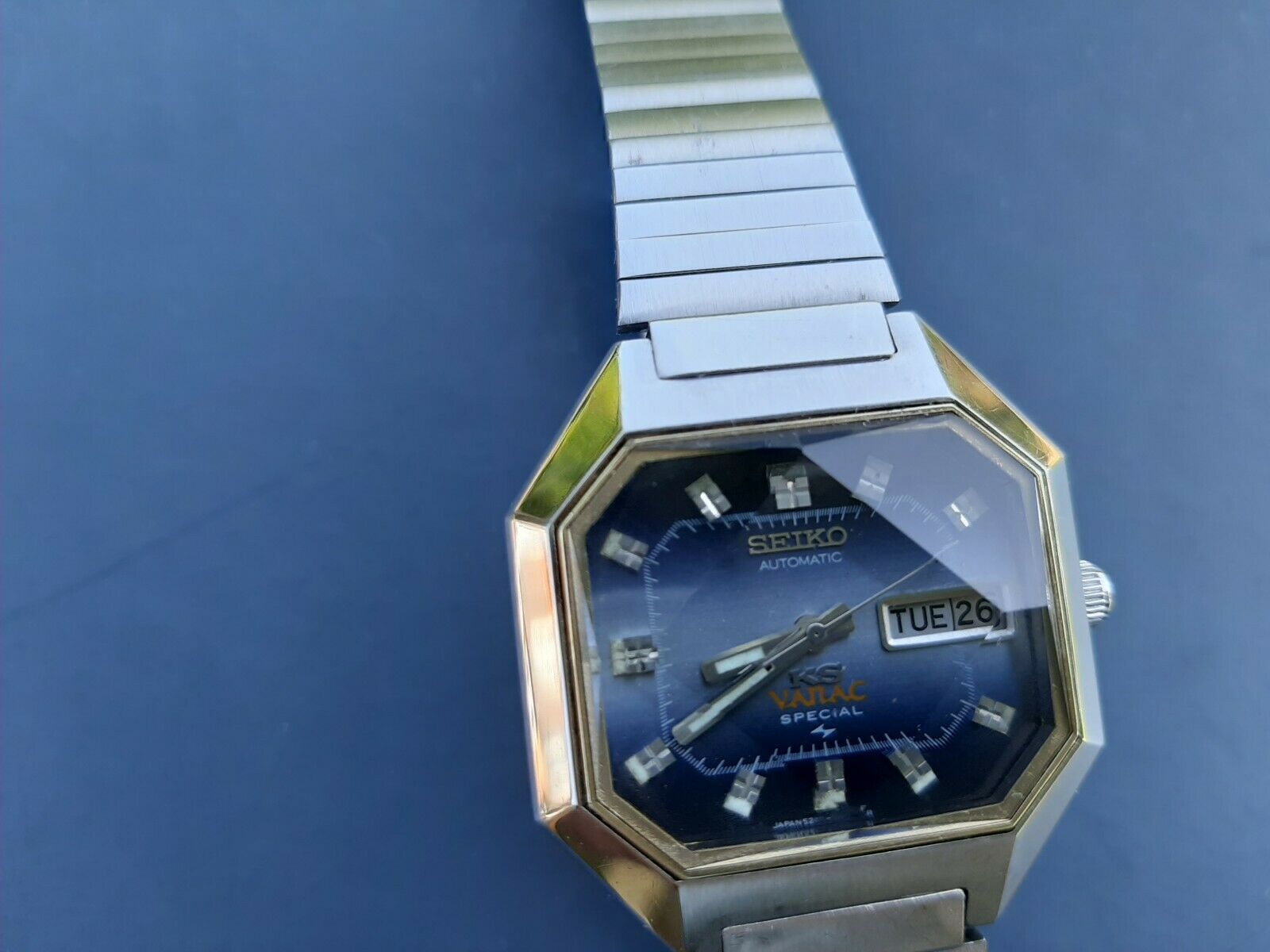 King Seiko Special Vanac 5246-5020 Vintage 1972 Blue Purple