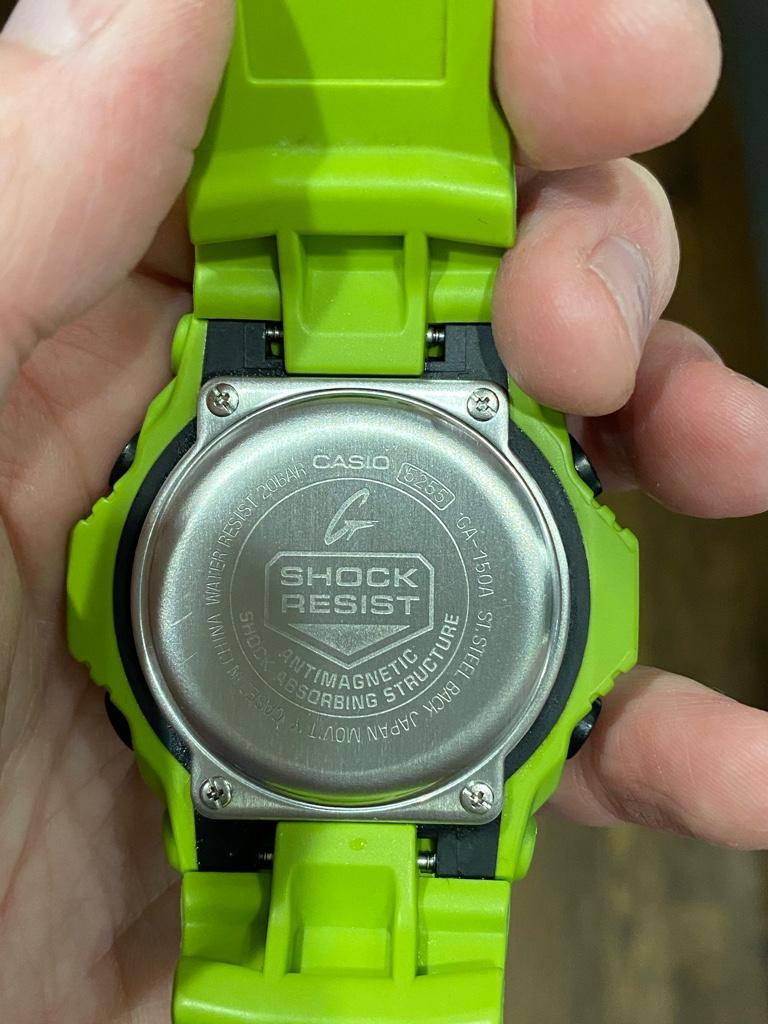Casio G-Shock GA-150 Analog Digital Mint Lime Green new battery