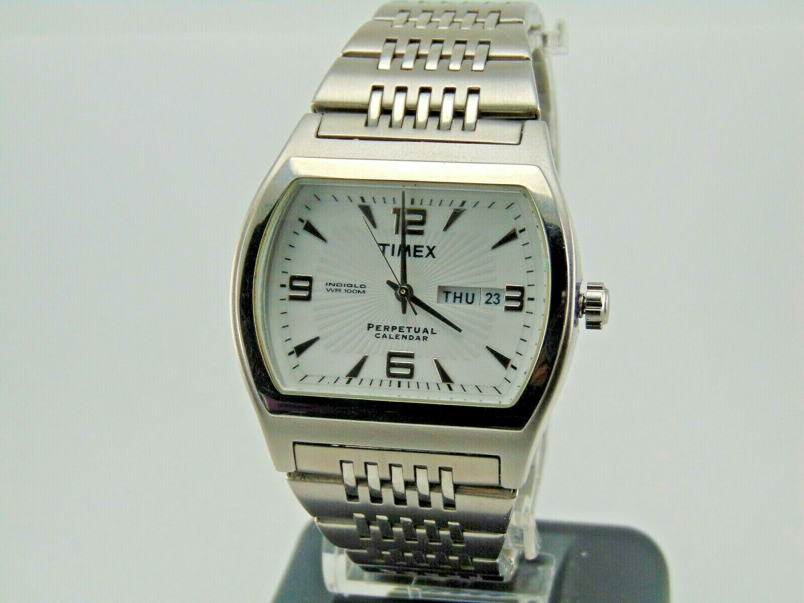 timex perpetual calendar square