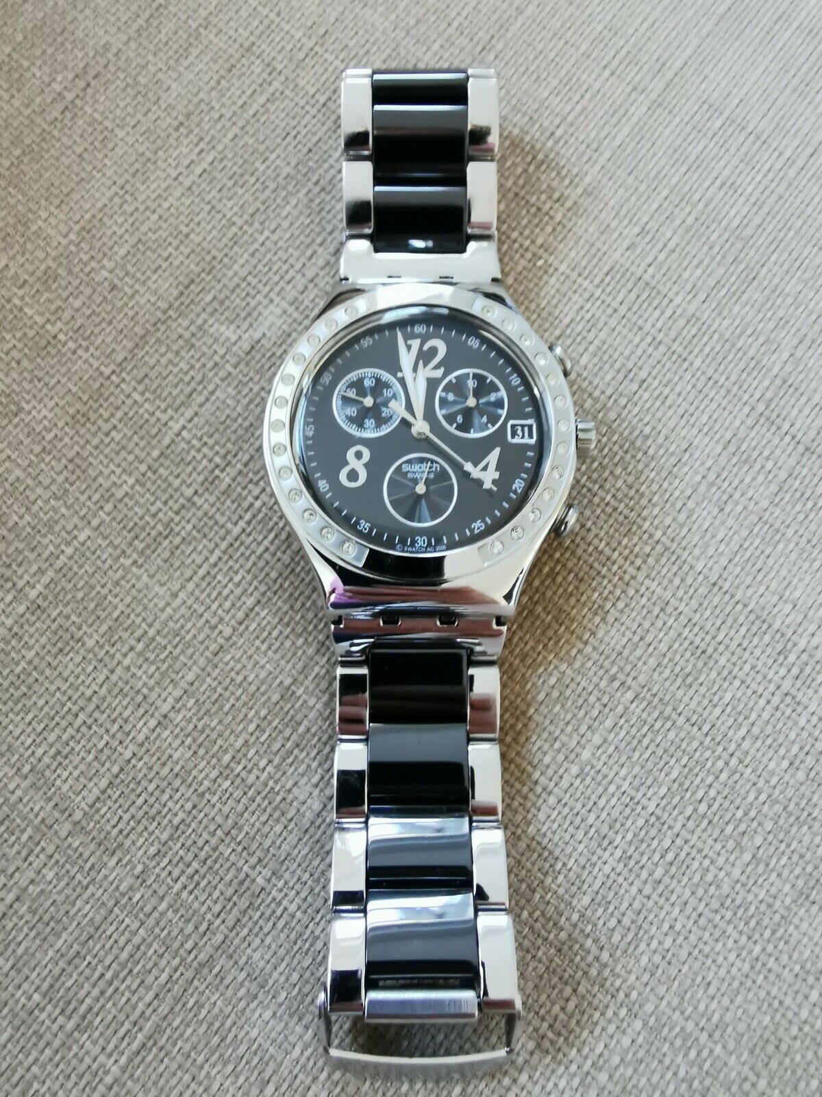 Swatch Unisex Watch Irony Chrono Dreamnight YCS485GC with Original 