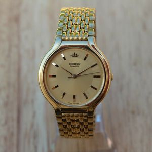 1983 SEIKO V701 1T50 GOLD PLATED WORKING RETRO WATCH WITH 1983 SEIKO V701 1T50 GOLD PLATED WORKING RETRO WATCH WITH