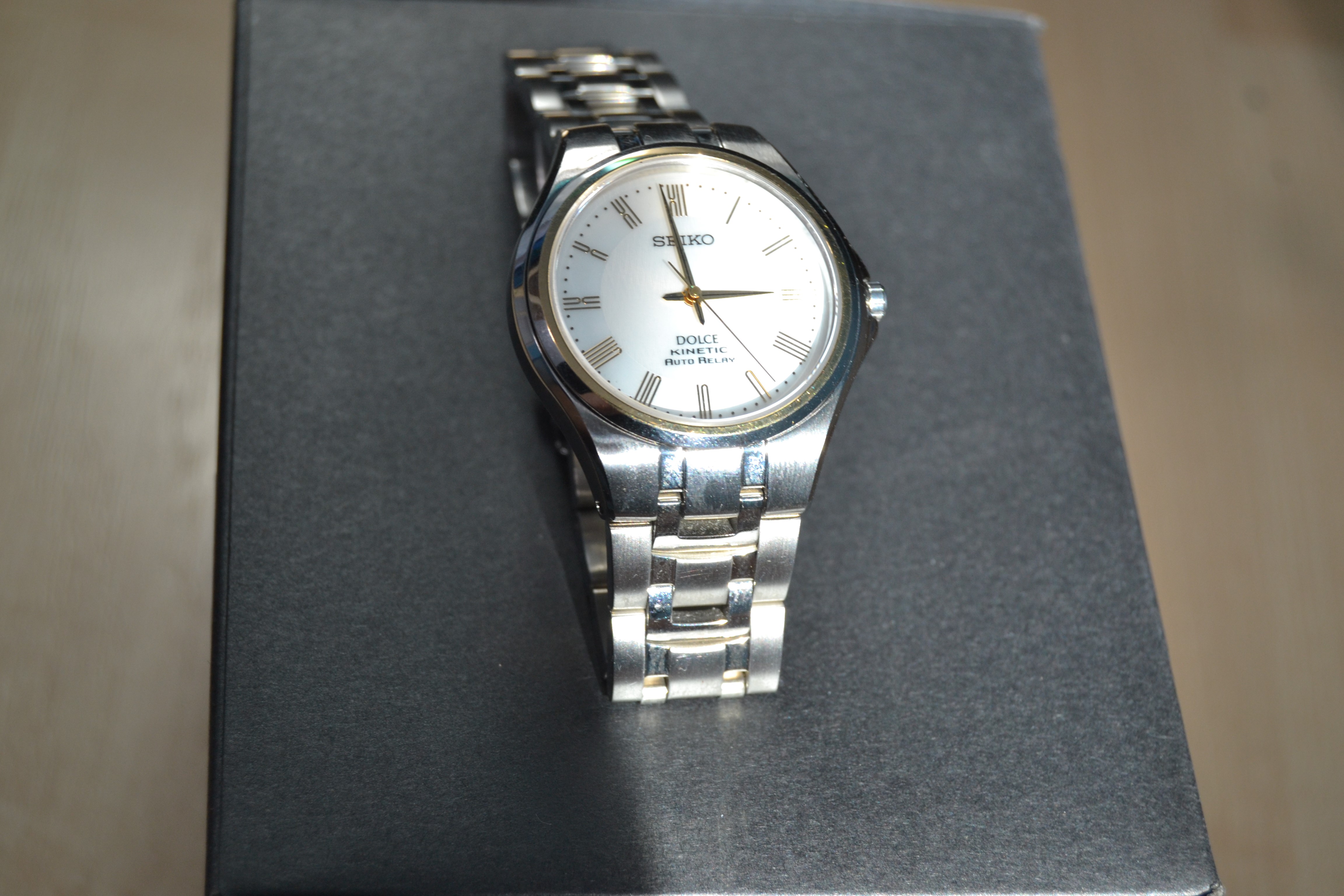 WTS] (PRICE DROP) Seiko Dolce Kinetic Auto Relay: Sapphire
