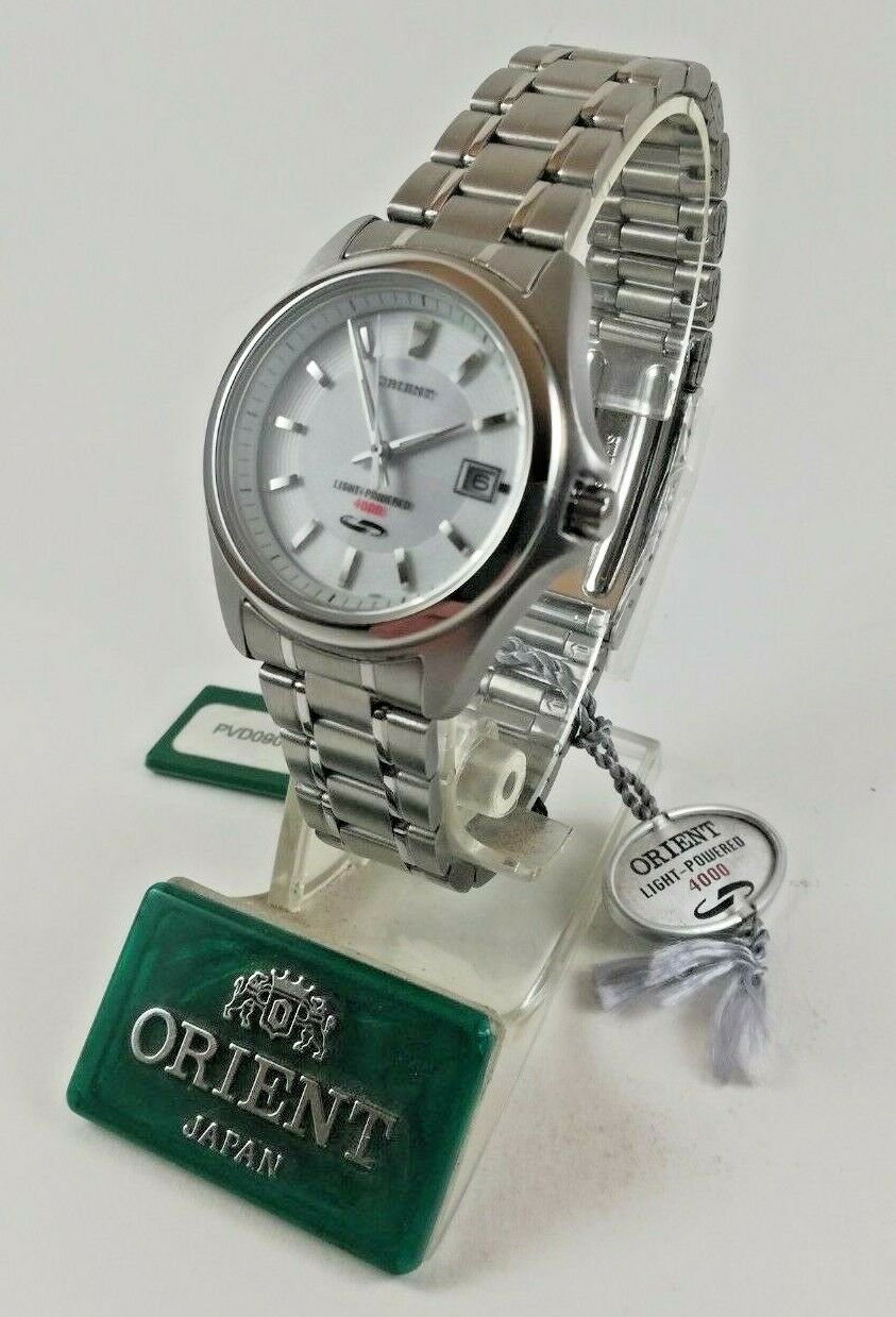 ORIENT Light Powered 4000 PVD09001W0 Japan Watch Water Resist 50m All St Steel WatchCharts Marketplace