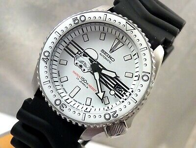 Seiko Star Wars Stormtrooper White Ceramic Automatic Scuba Diver