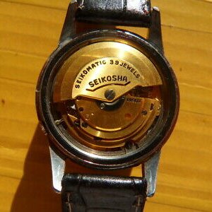 Vintage JAPAN Seiko SEIKOMATIC Self Dater 39 Jewels Automatic