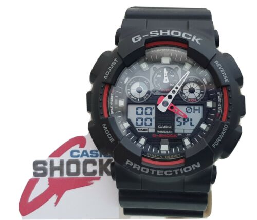 CASIO 5081 GA-100 G-Shock Black& Red Antimagnetic (G20 | WatchCharts