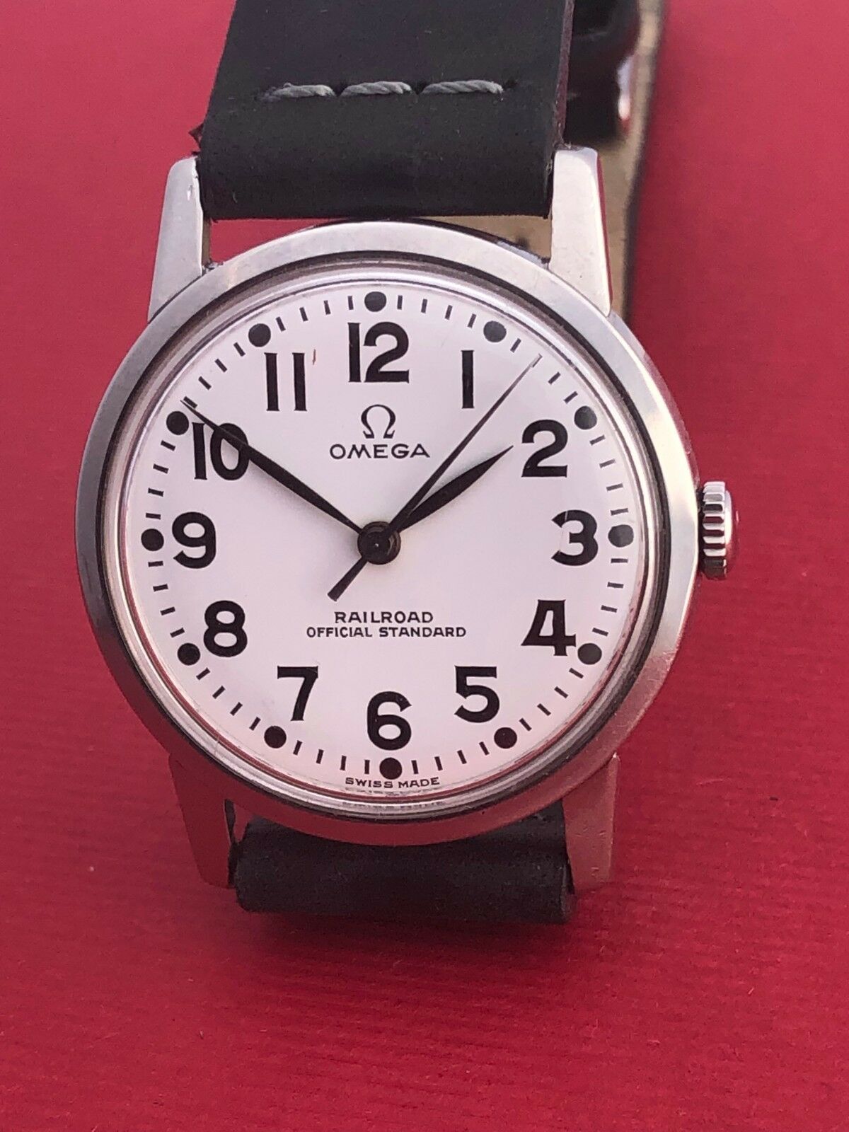 1963 Omega Railmaster Railroad Official Standard cal 600 ref ST