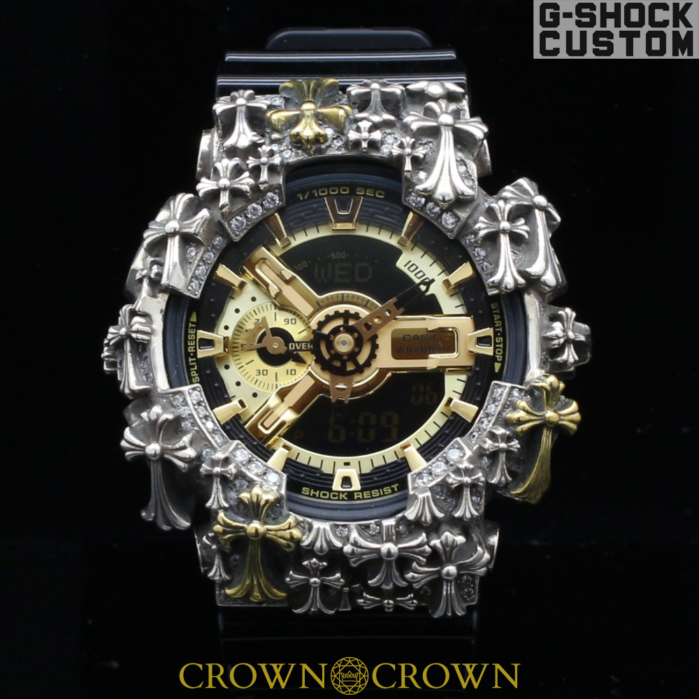 G-SHOCK CUSTOM G-SHOCK custom watch GA110 GB-1 custom bezel cross