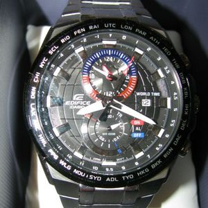 CASIO EDIFICE CHRONOGRAPH UHR WORLD TIME NO. 5406 WatchCharts Marketplace