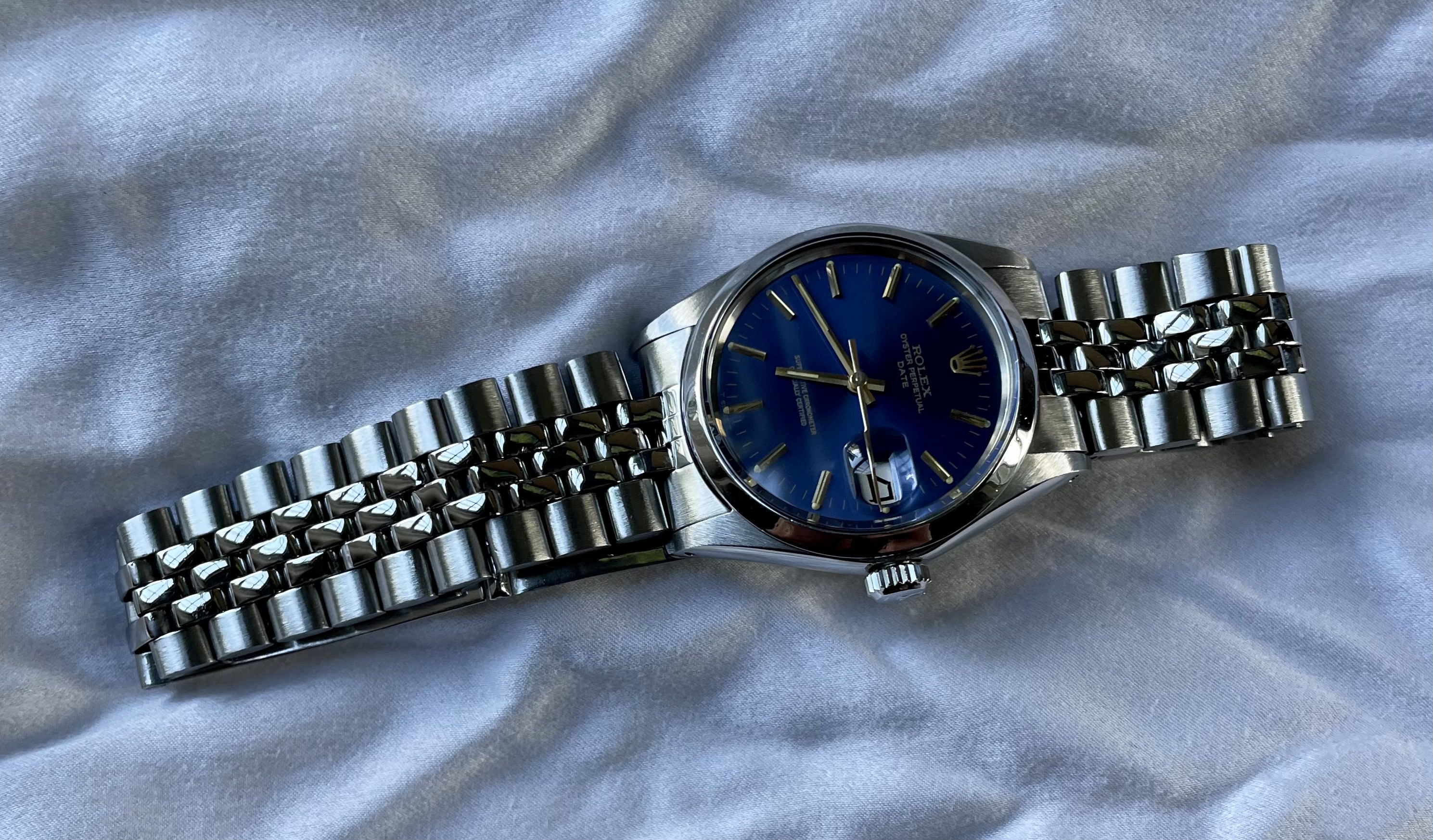 Rolex 1500 outlet blue dial