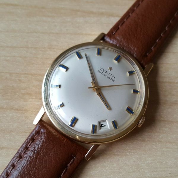 Gent's Vintage .750 18ct Gold Zenith Automatic Wrist Watch | WatchCharts