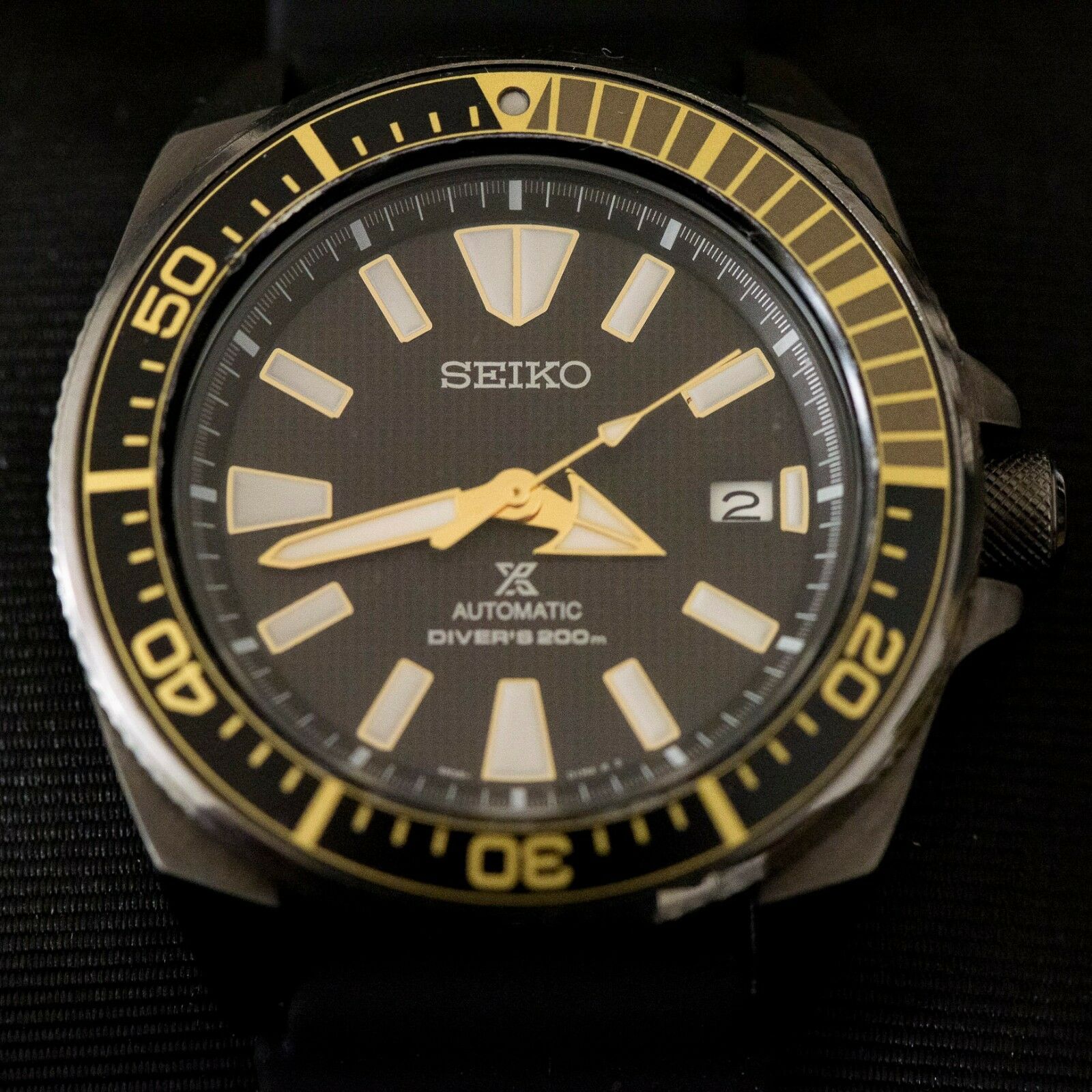 seiko srpb55 men's black ion