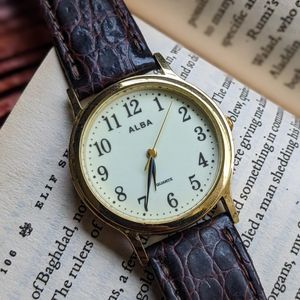 Seiko Alba Orvitax 15502 (black shroud) V655-6110 watch