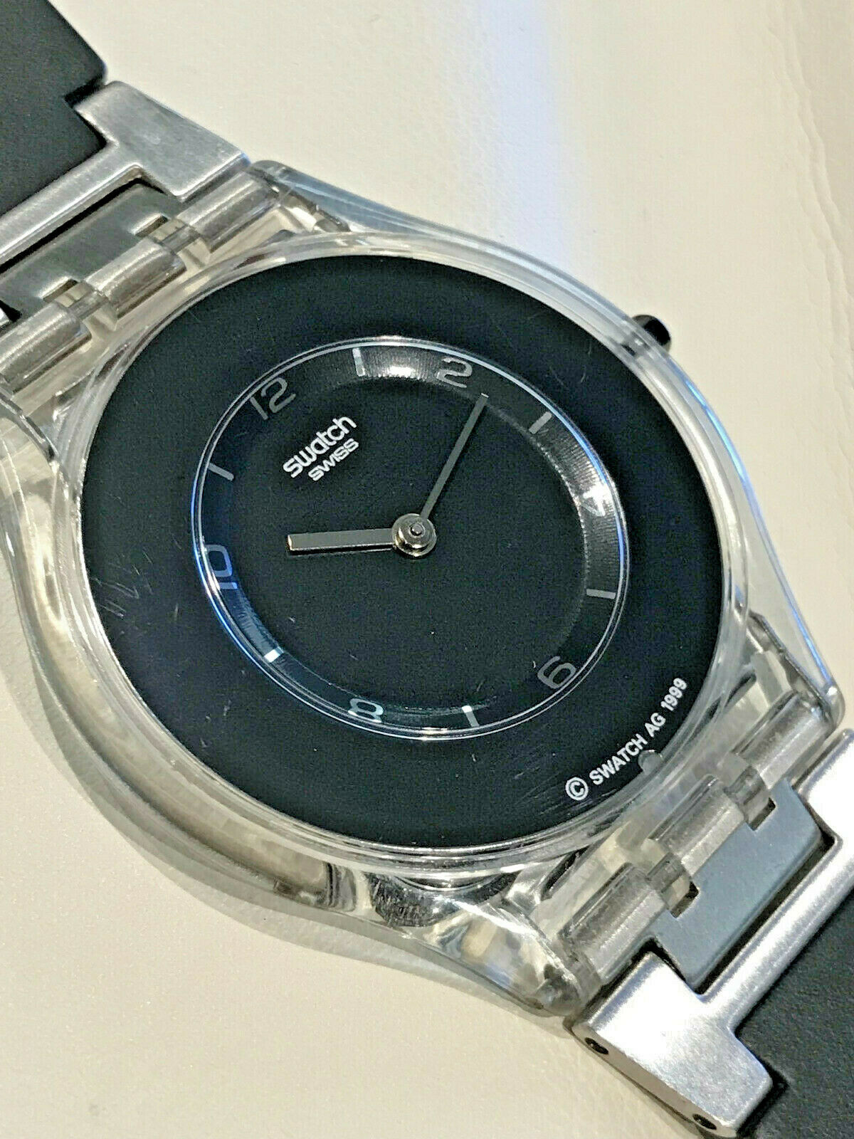 Swatch Watch - SFK116 - PURE BLACK super s l i c k > Swatch Skin Watch  main image 4