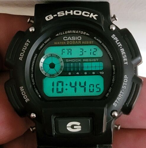 Casio Men's Digital Black and Grey Nylon Strap G-Shock Watch DW9052V-1