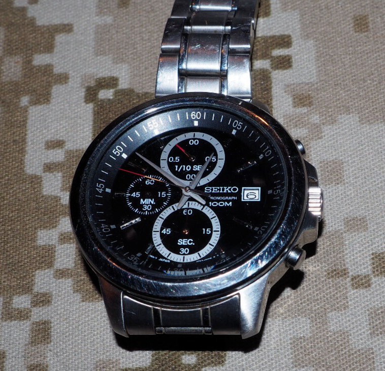 SEIKO CHRONOGRAPH Cal. 4T57 00C0 42MM MENS WATCH QUARTZ read