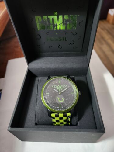Fossil The Batman Riddler LTD ED Limited Edition Black Leather