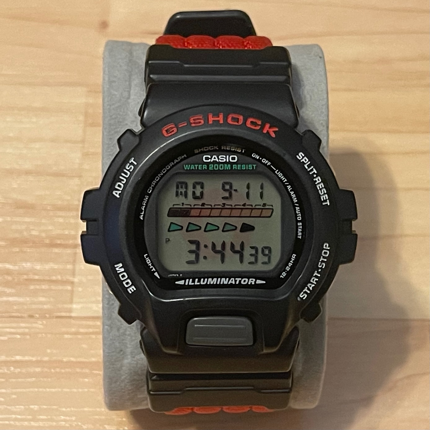 DW-6600S-1V☆200M 1199 ILLUMINATOR Casio G-shock Dw-6600 Module 1199 Vintage 200m Wrist Watch Alarm