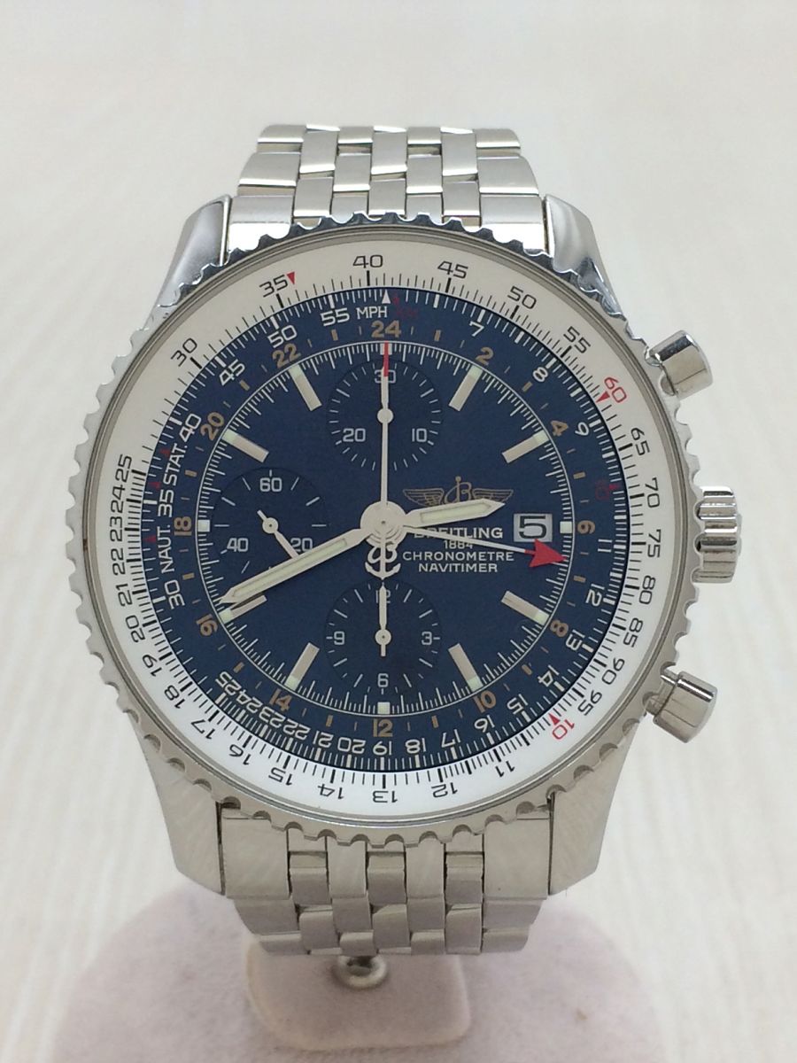 [Used] BREITLING Navitimer / World / Automatic watch / Chronograph ...