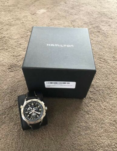 HAMILTON Khaki Aviation Worldtimer H76714735 Quartz Men s Watch 492024 WatchCharts Marketplace