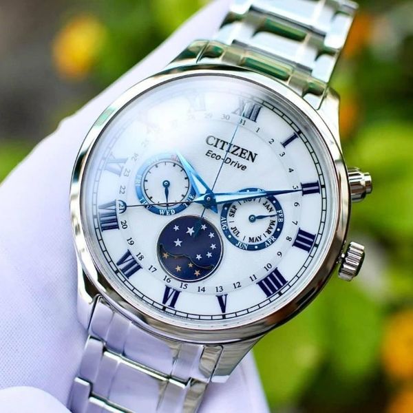 Citizen Eco-Drive AP1050-81A Moon Phase Sapphire Glass Solar Power Men ...