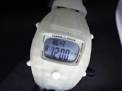 RARE SEIKO NON VINTAGE DIGITAL WATCH CABANE DE ZUCCA CROCODILE