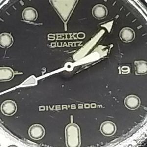 VINTAGE SEIKO 7N85-003A MID-SIZE QUARTZ SCUBA DIVER 200M DAY Watch