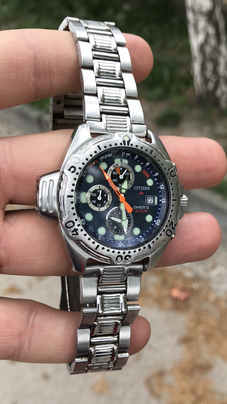 Bracelet / Sangle Pour Montre Citizen Promaster Diver's 200M - Référence 3740-H15068 - Occasion