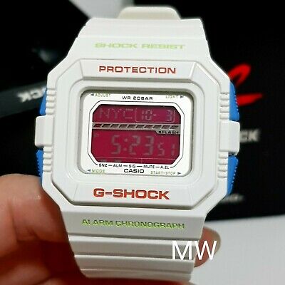 CASIO G-Shock GLS-5500P-7DR Digital LCD White Pink Mens Watch hot