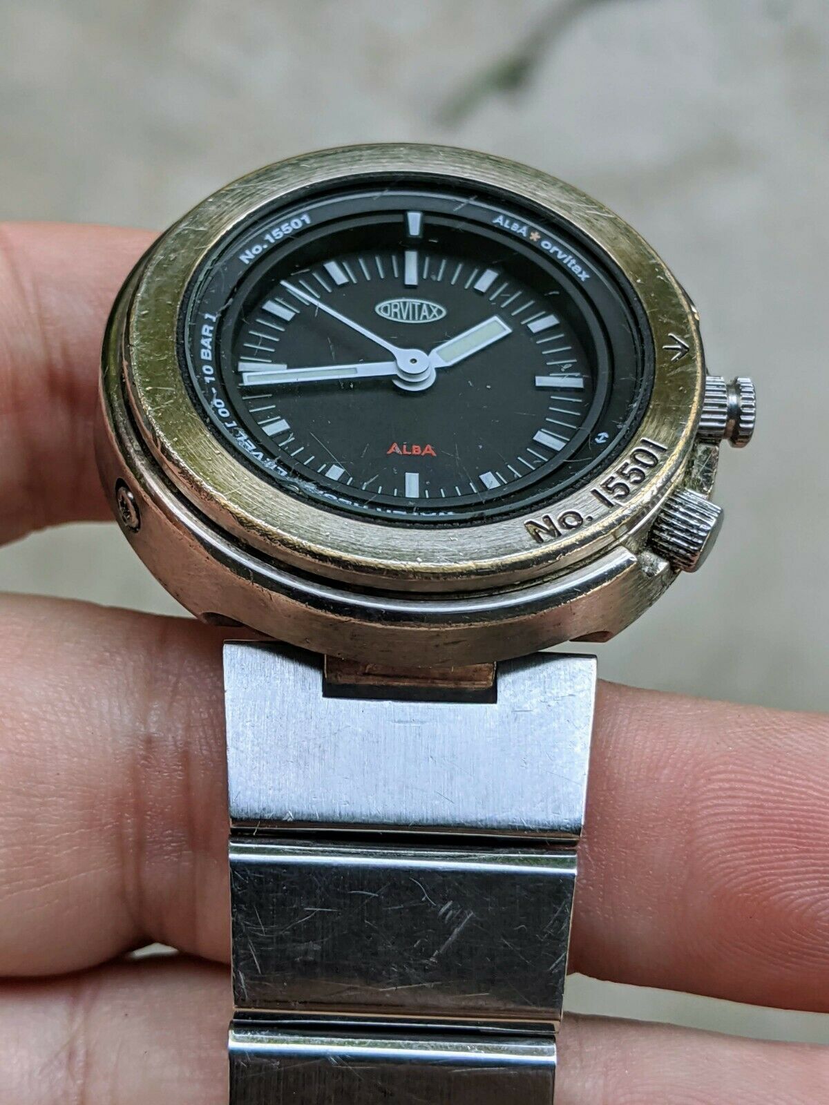 Vintage 1999 Alba Orvitax Seiko Shrouded JDM 15501 V701 Watch