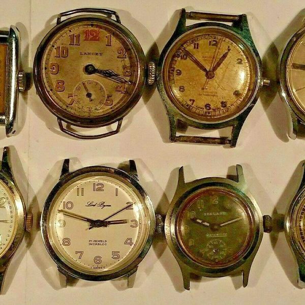 WRIST WATCH LOT, ORIS, MARCEL, DEELAND, LORD BYRON, MANSON, LANCET, ETC