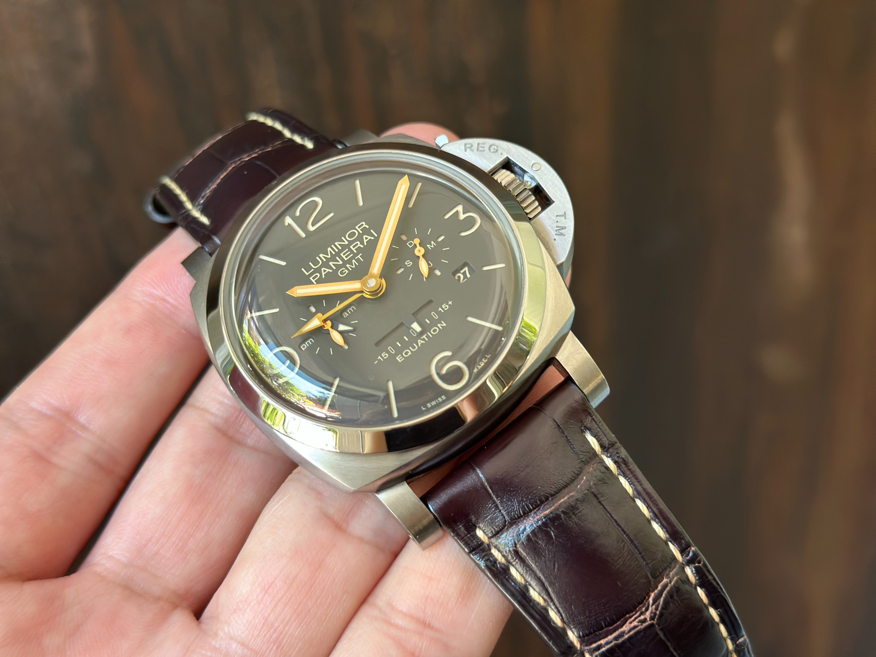 DISCONTINUED PAM000656 Panerai Luminor 1950 GMT Equation