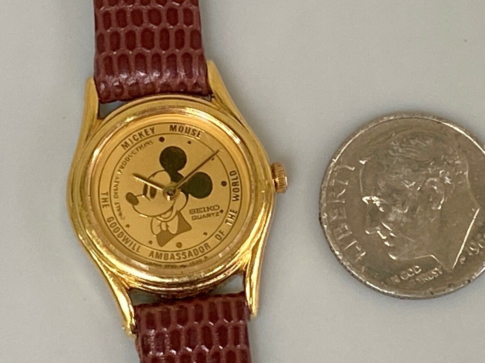 Vintage Seiko Quartz Mickey Mouse Ladies Watch Goodwill Ambassador of the  World | WatchCharts