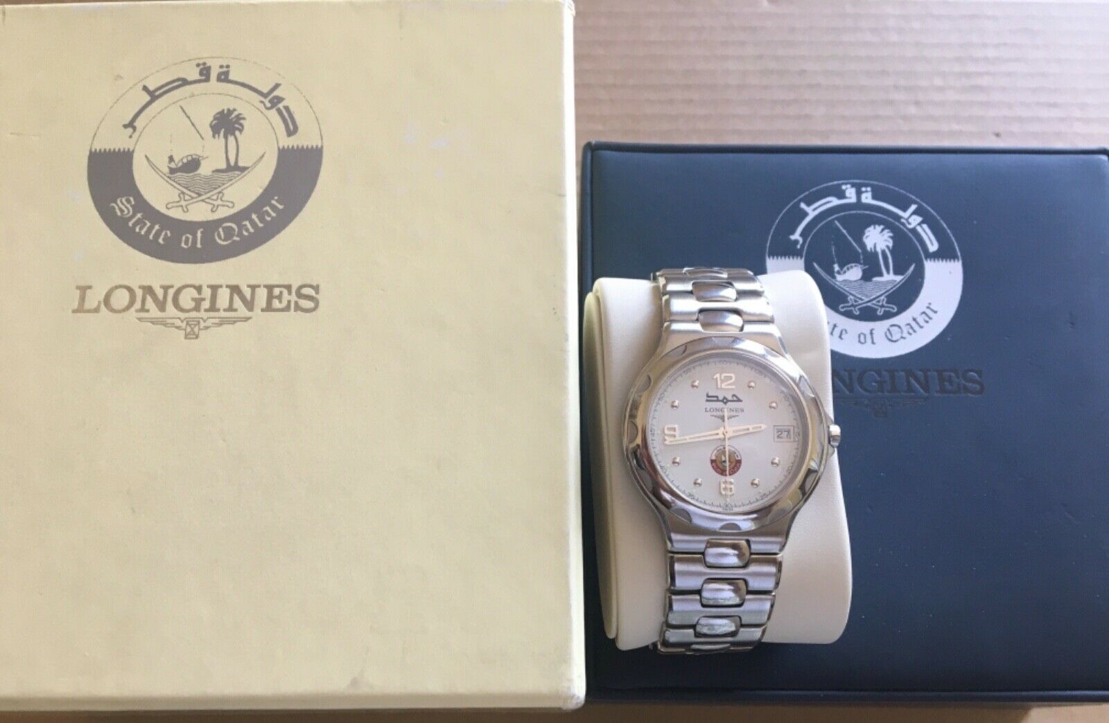 Longines Conques Quartz Men s Watch Special Edition Emir Hamad Al