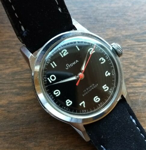 Vintage French Military Stowa Wristwatch. NOS Condition.ARMEE