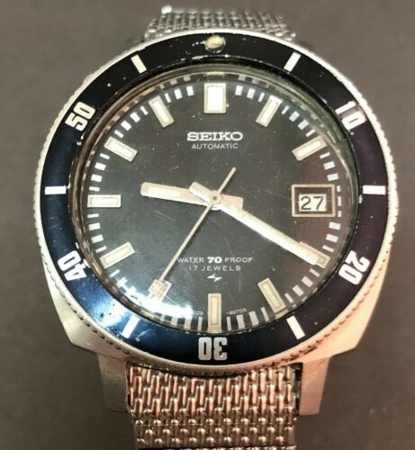 Authentic vintage very rare Seiko 7005 8050 Diver Poor Man Watch SS *4 |  WatchCharts