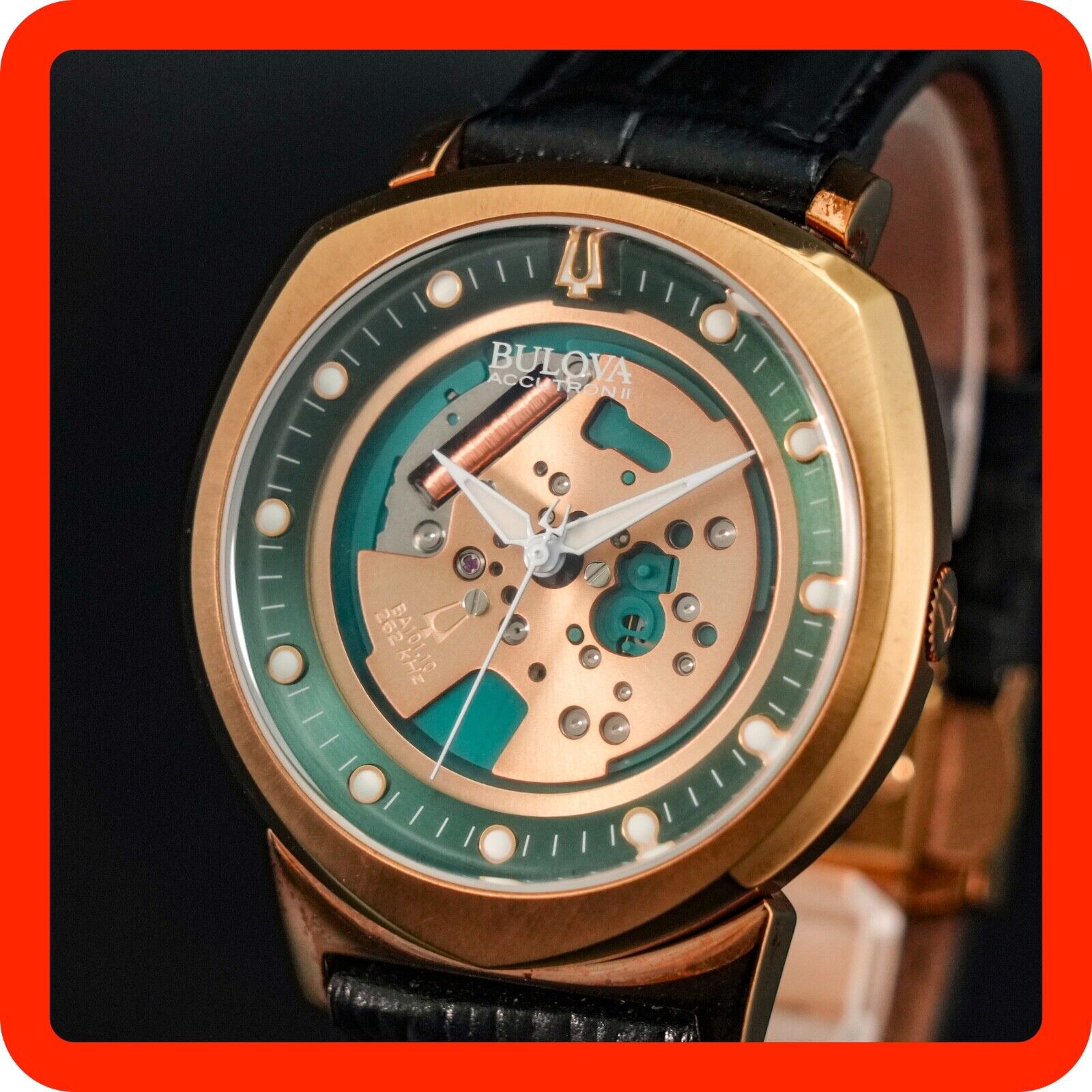BOXED MINT] New BATT BULOVA ACCUTRON II Alpha Spaceview 97A122 