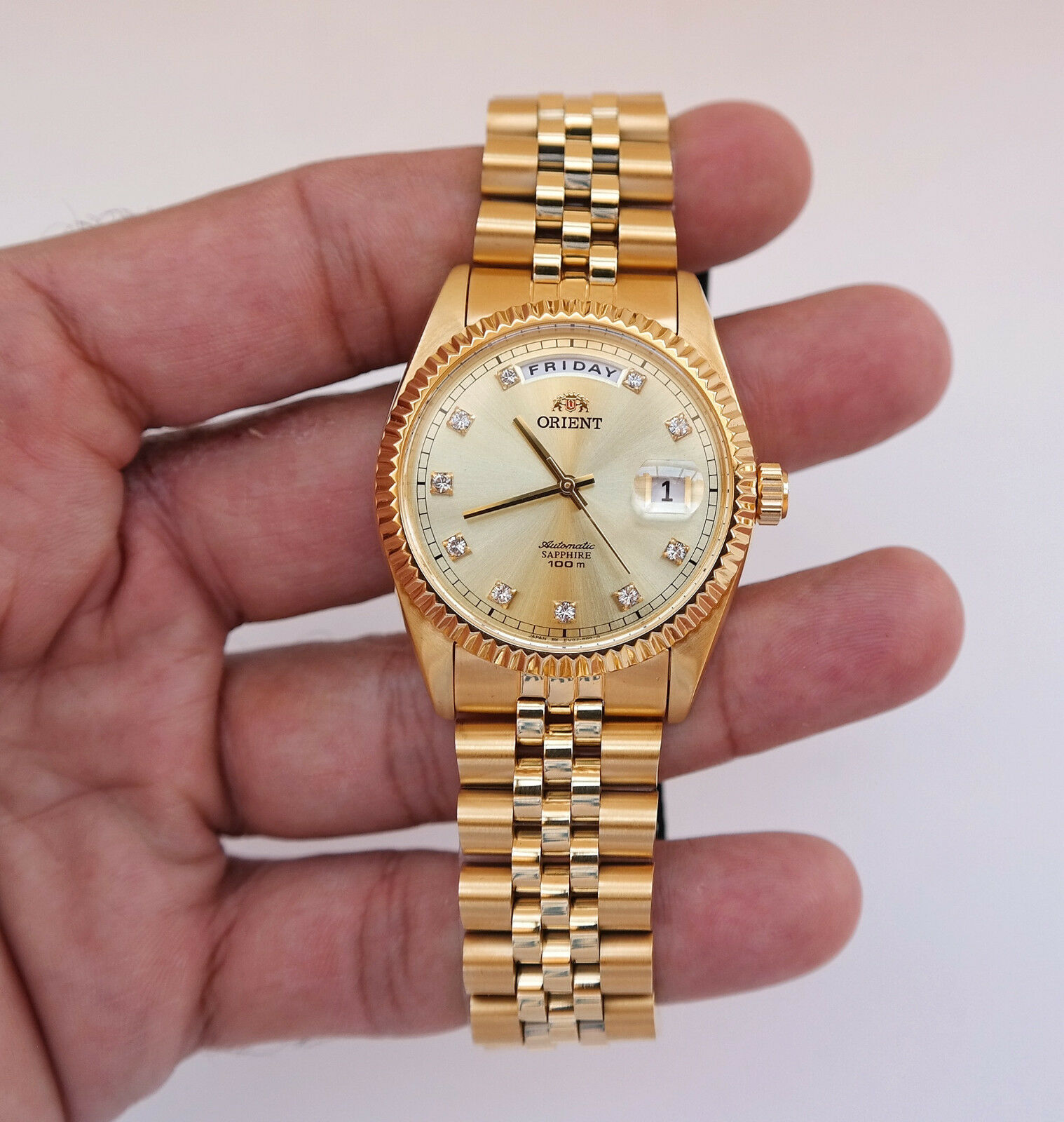 なおき オリエント ORIENT President EV0J001G WTS] Orient President EV0J001G, Jubilee Style Bracelet, Box