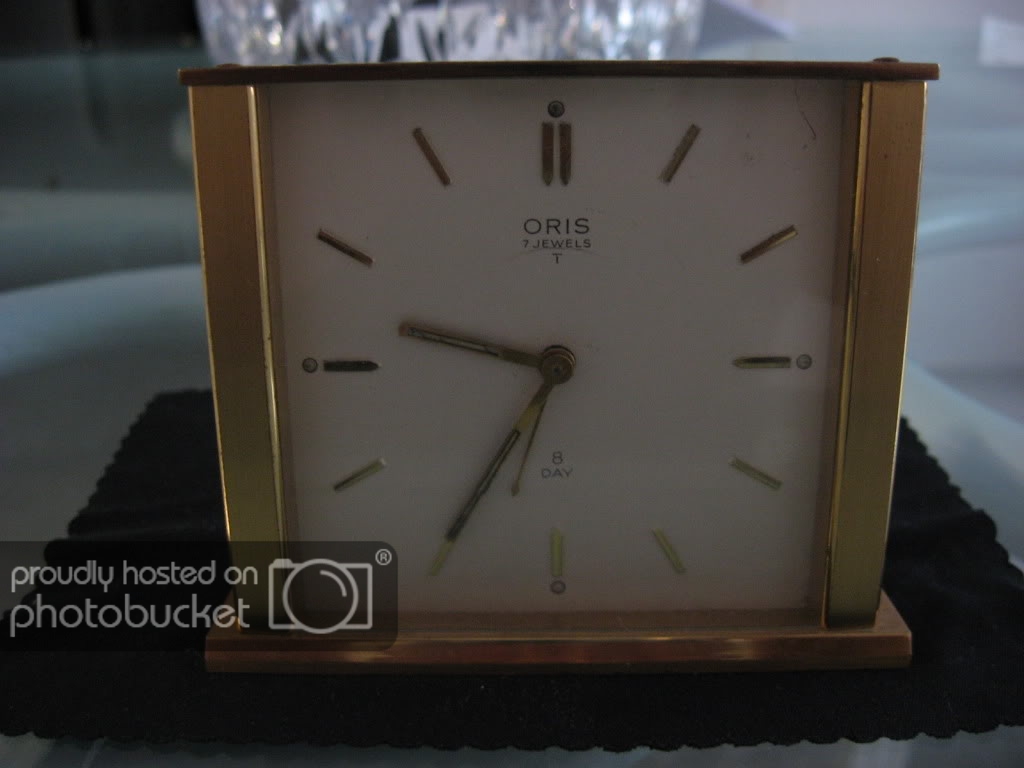 Vintage Oris 8 Day Alarm Clock WatchCharts Marketplace