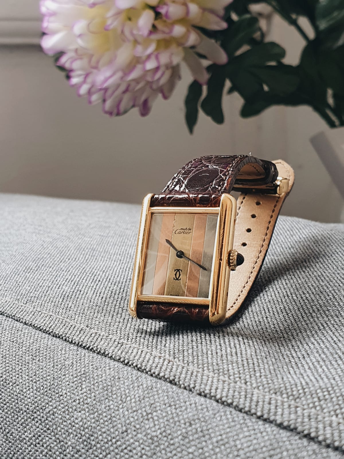 WTS Must De Cartier Tank Vermeil Manual Wind Cal. 78 1 Trinity