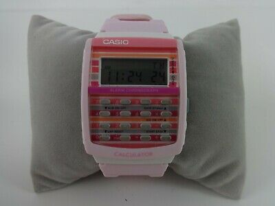 Pink best sale calculator watch