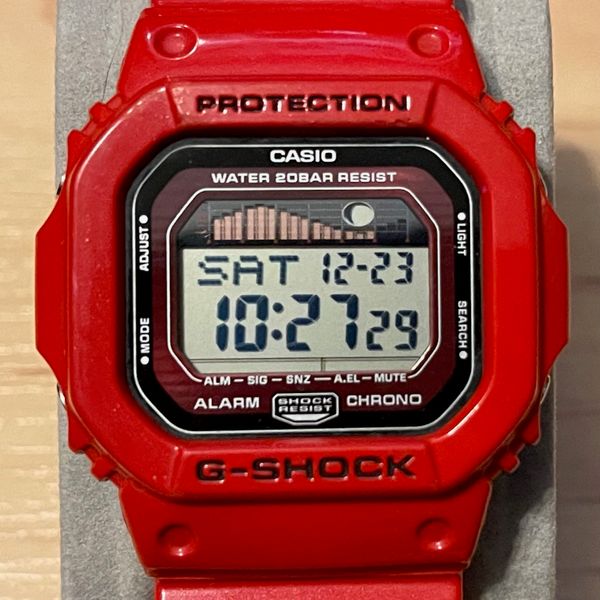 WTS] Casio G-Shock GLX-5600-4 Red G-Lide Tide & Moon Graph