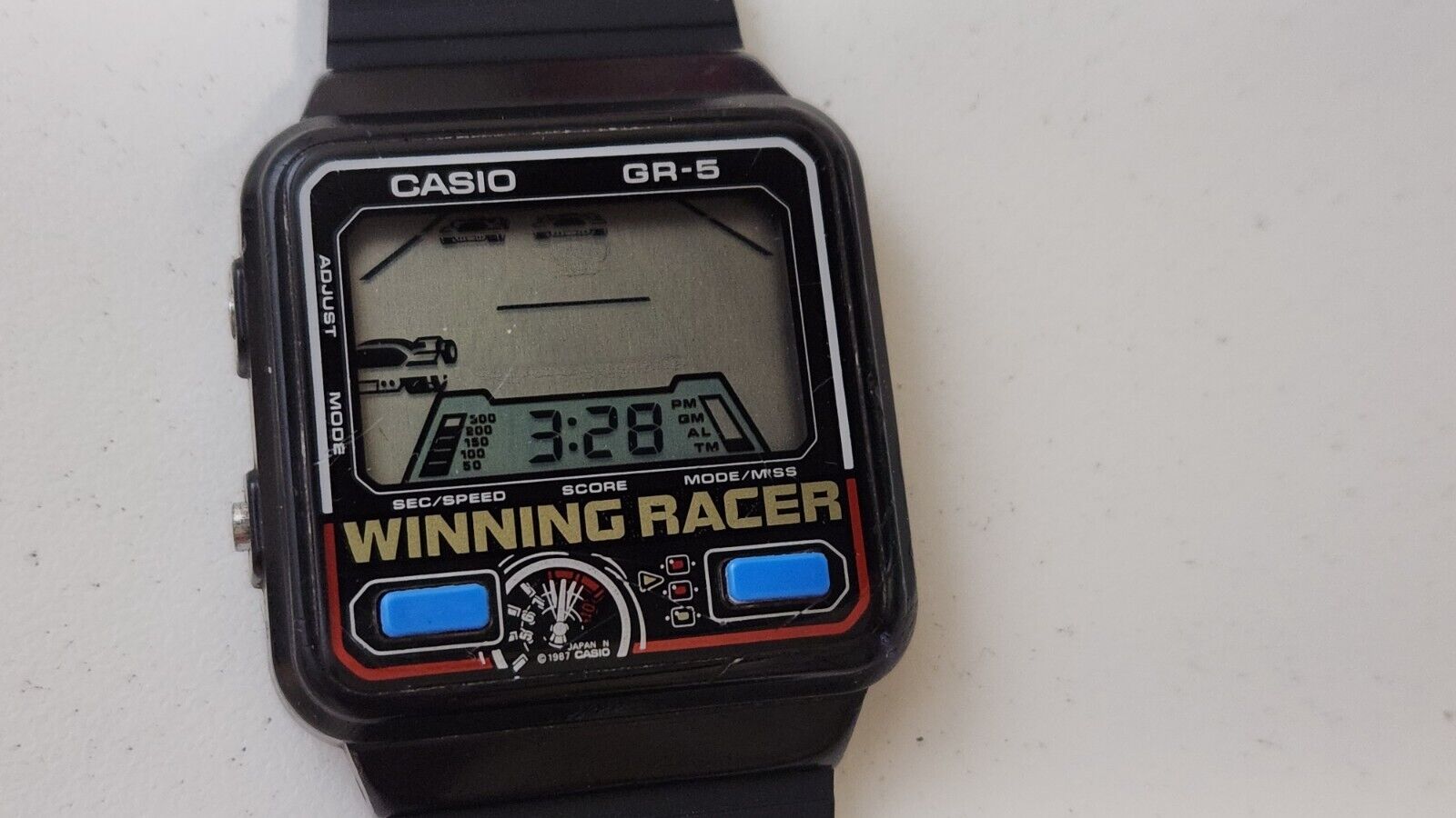 VINTAGE CASIO WINNING RACER GAME WATCH GR-5 MADE IN JAPAN 