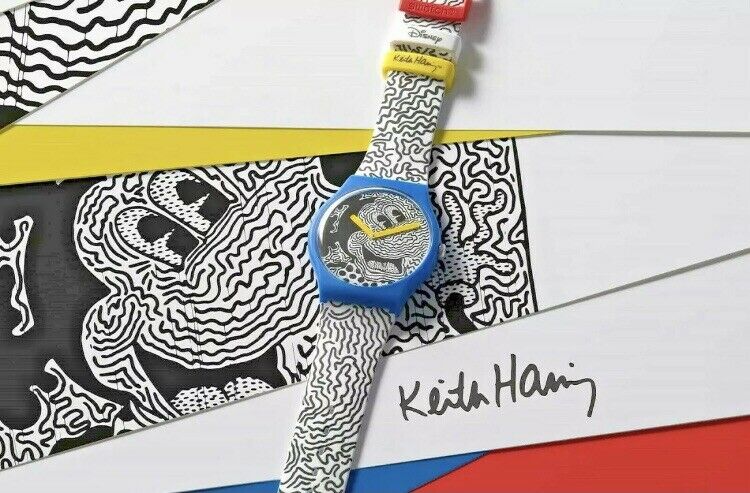 Swatch SUOZ336 Eclectic Mickey Mickey Mouse 2021 by Keith Haring