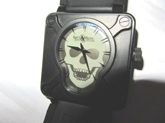 Bell and ross discount skull watch replica